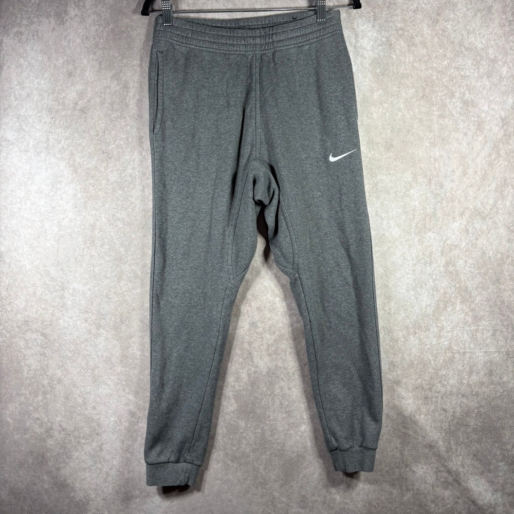 Vintage 90s Nike Joggers Mens Small Gray Fleece Sweatpants Sportswear Athletic